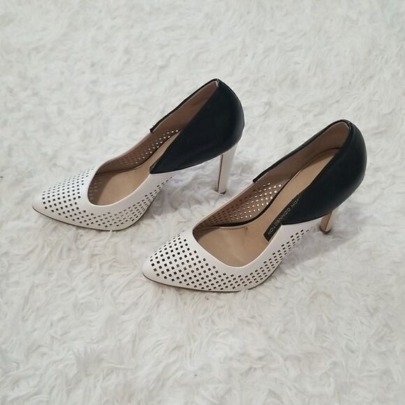 French Connection Black and White Pumps Sz 6 - Picture 6 of 10
